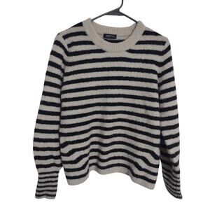 APNY Striped Sweater‎ Size Small Classic Preppy Cozy Wool Blend